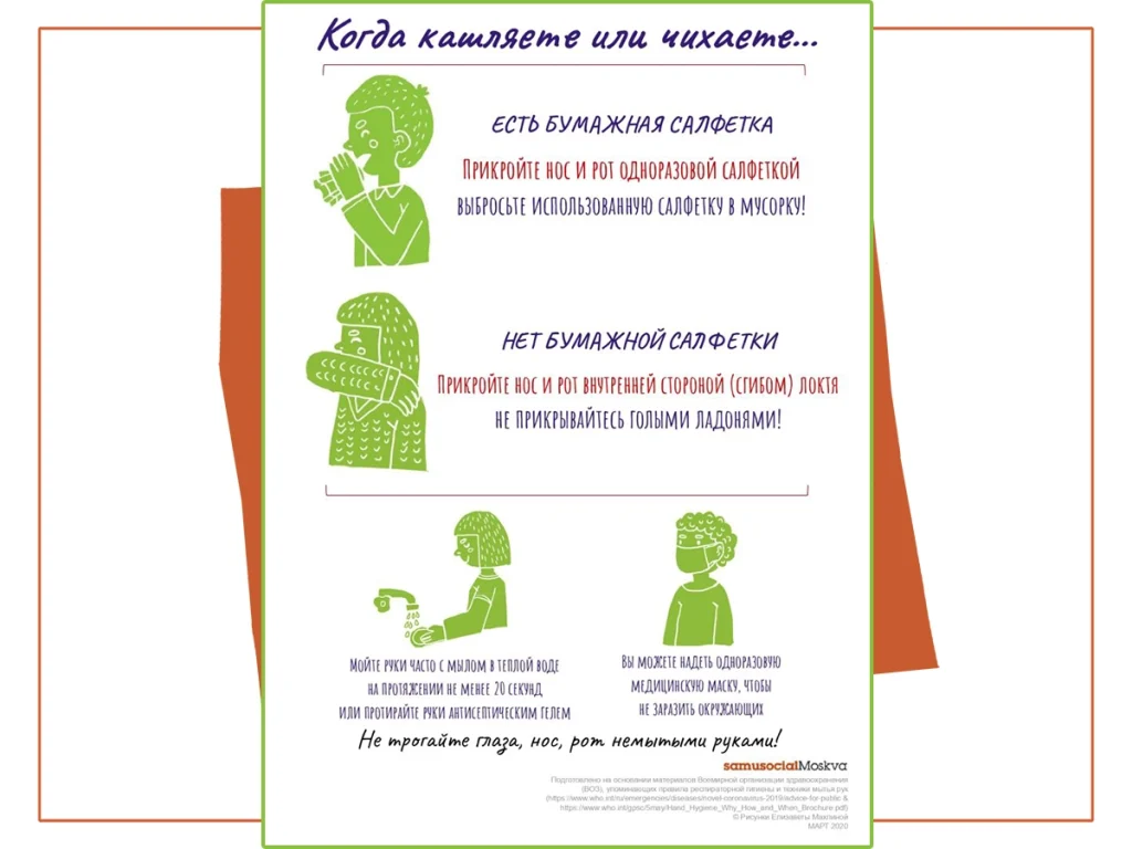 Когда кашляете и чихаете